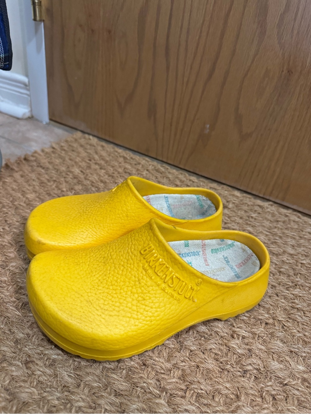 Birkenstock Kids Yellow Slip-On Clogs